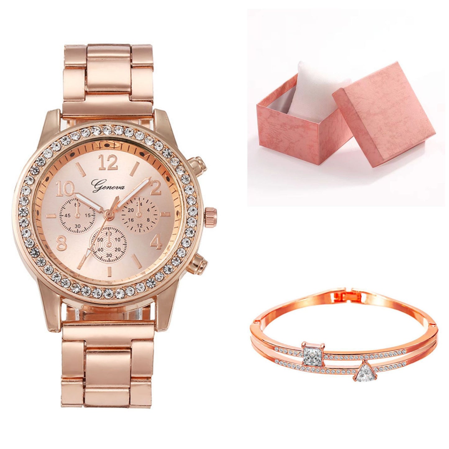 Montre en quartz tendance ROSE