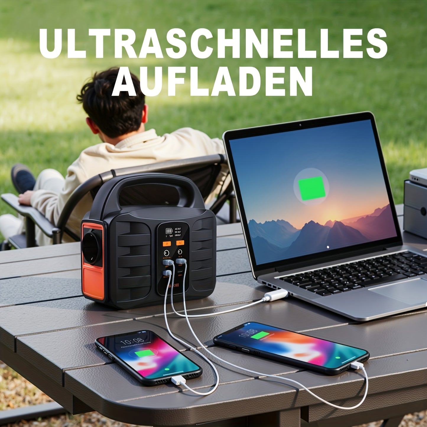 Station d'alimentation portable