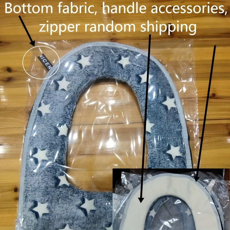 Coussin de siège de toilette phosphorescent avec fermeture éclair