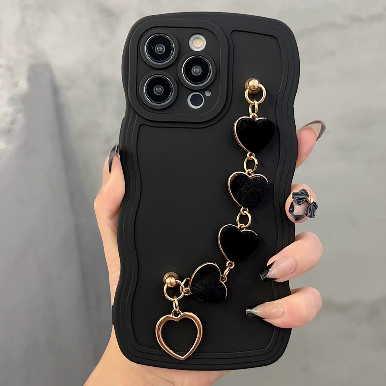 Coque de téléphone à motif vague pour iPhone