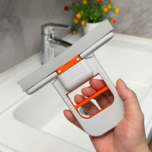 1pc Multi-Functional Mini Mop - Retractable, Wet & Dry Use, Suitable for Kitchen, Living Room, Bathroom, Car Glass - Plastic Material, Ideal for Home Cleaning, Kitchen Cleaning Tool|Compact Design|Durable Plastic