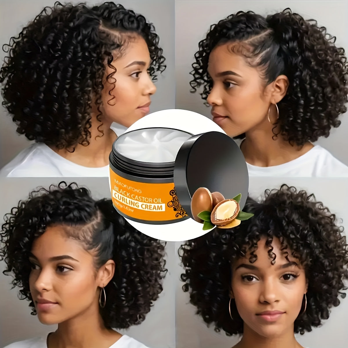 Crème Coiffante Élastique pour Cheveux Bouclés