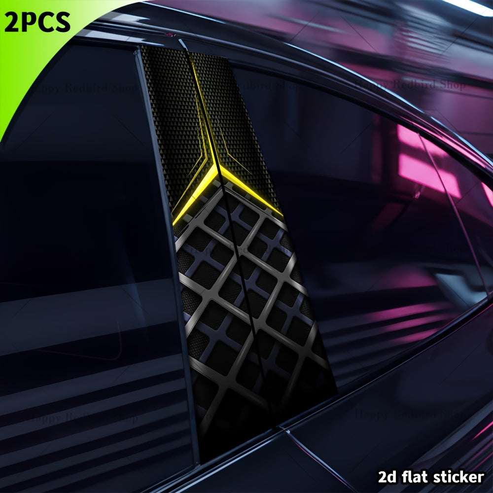 Lot de 2 autocollants géométriques tendance