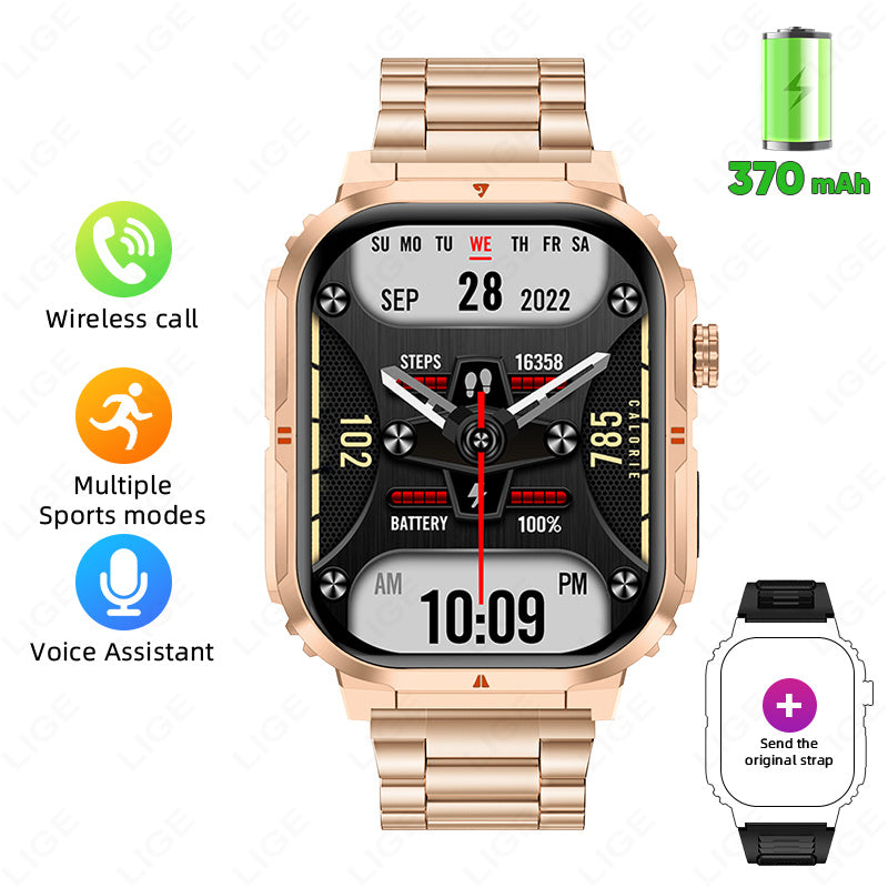 Montre connectée LIGE, montre pour homme, femme