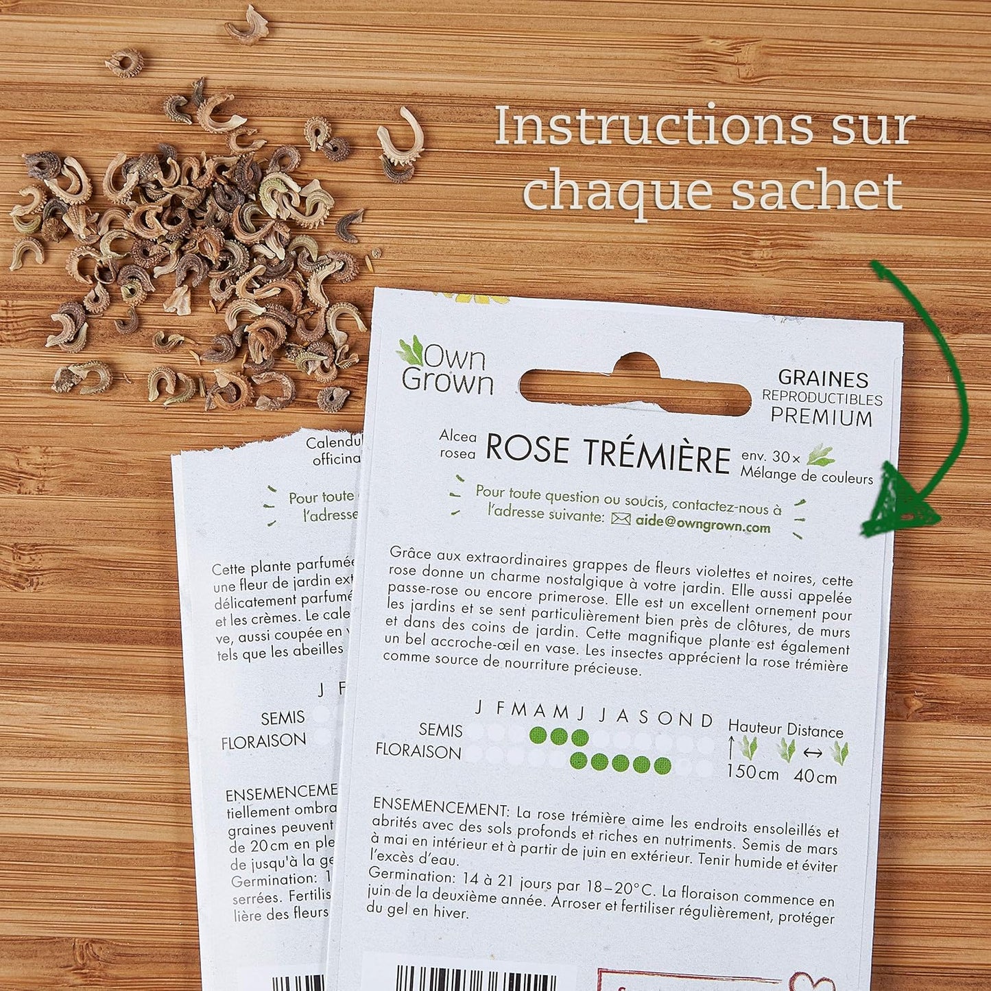 10 variétés de semences de fleurs et de fleurs comestibles - Kits prêt-à-pousser de plante pour le jardin et le balcon extérieur par OwnGrown