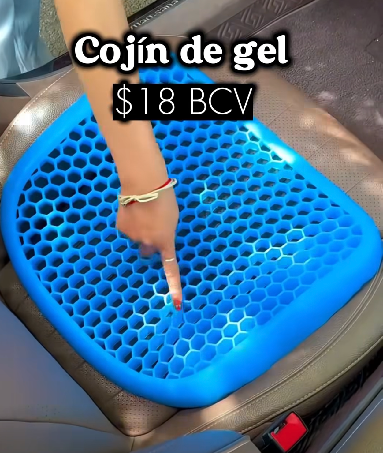 Coussin de siège en gel 1 pièce