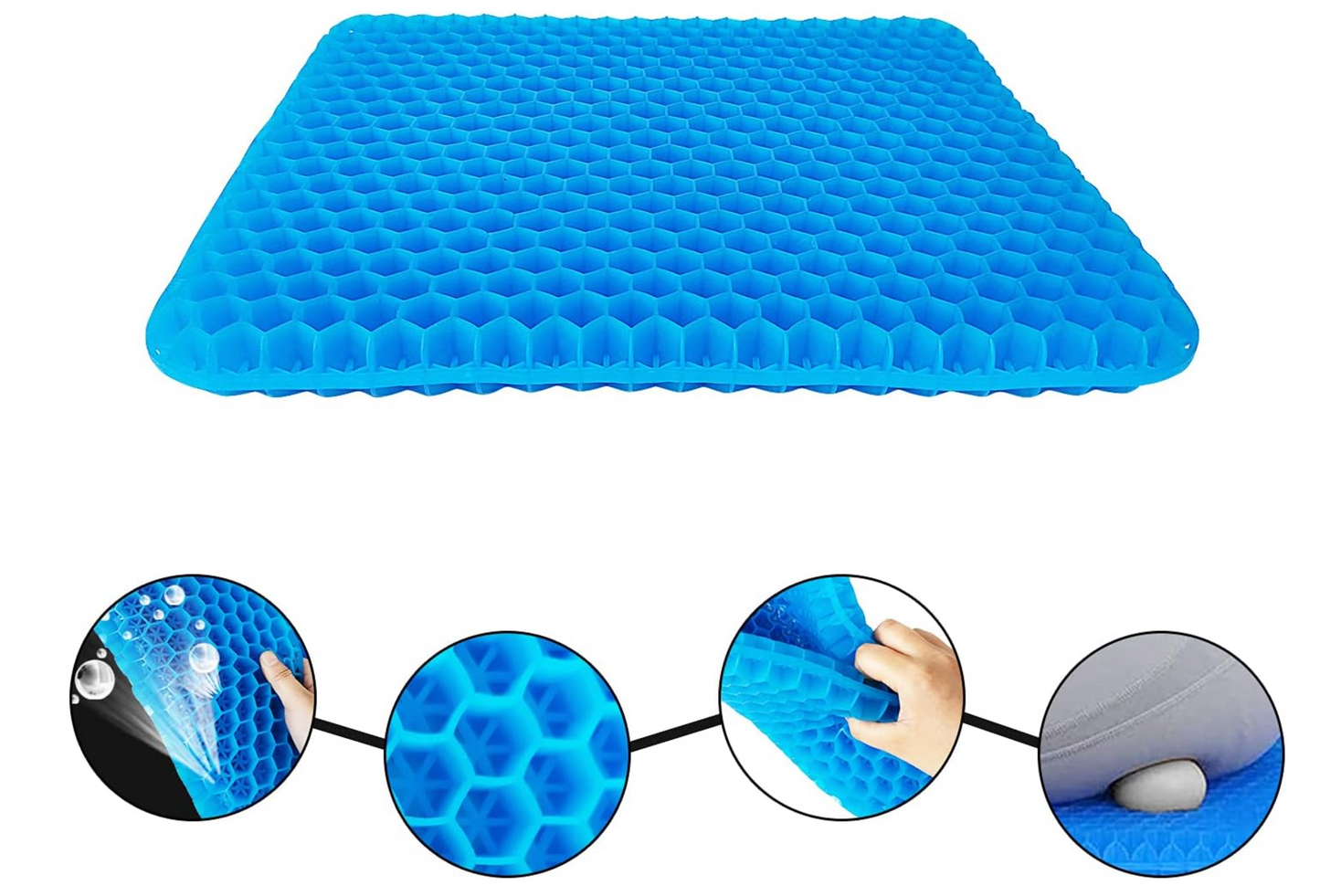Coussin de siège en gel 1 pièce