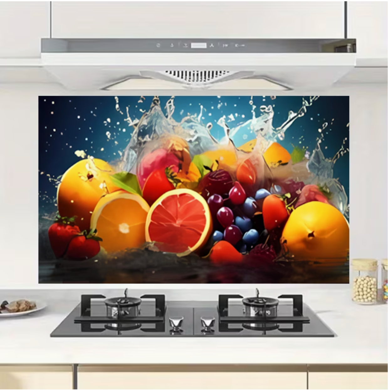 1 autocollant en vinyle motif fruits frais | Auto-adhésif, finition semi-mate