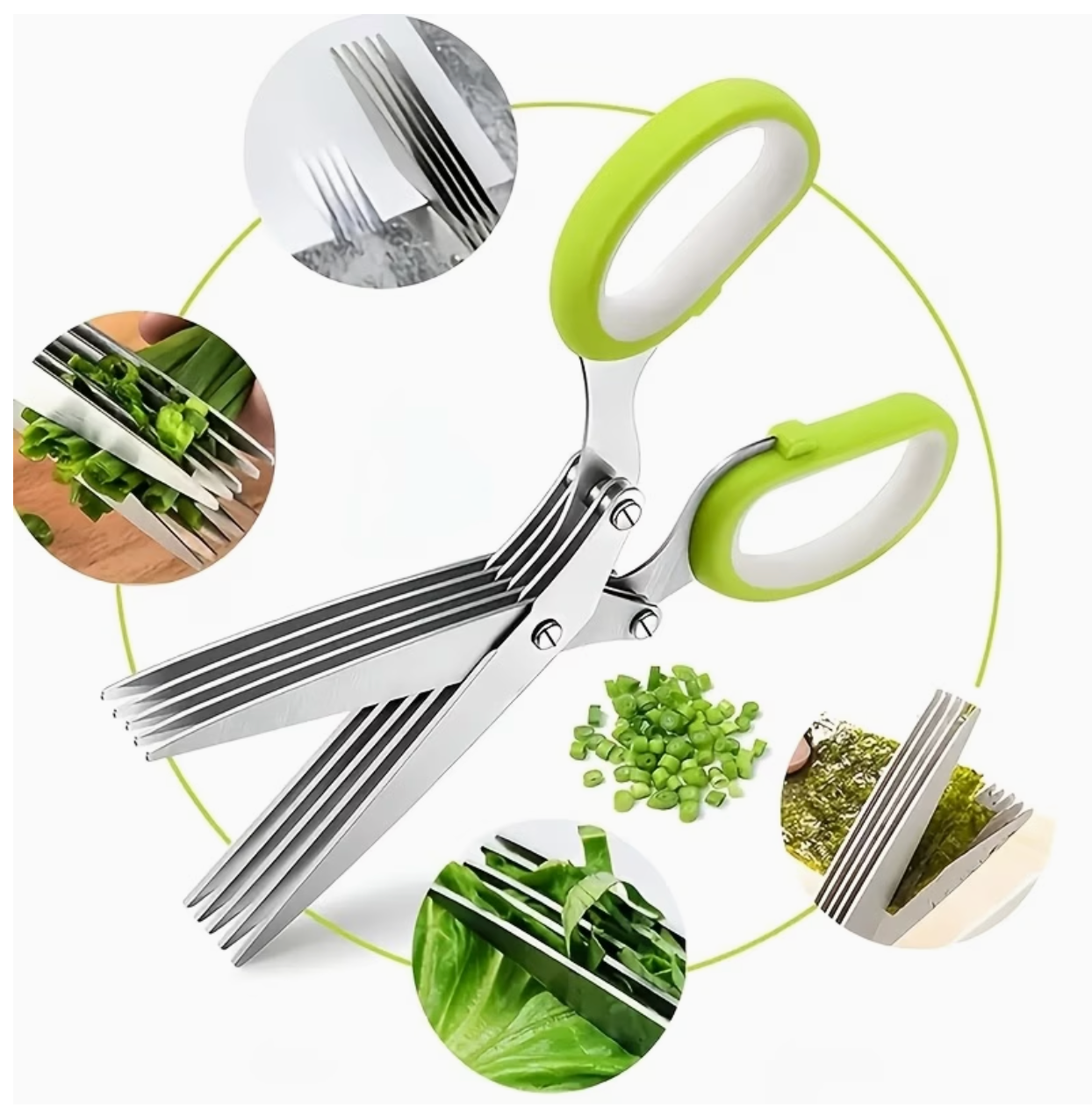 Ciseaux de Cuisine  Acier Inoxydable 410 - Poignee Ergonomique Multifonctions