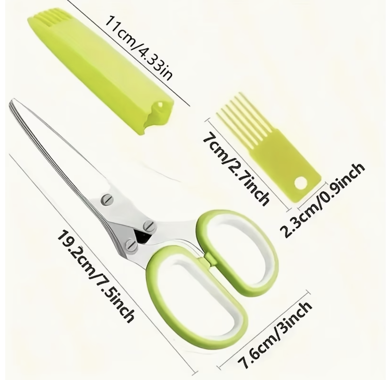 Ciseaux de Cuisine  Acier Inoxydable 410 - Poignee Ergonomique Multifonctions