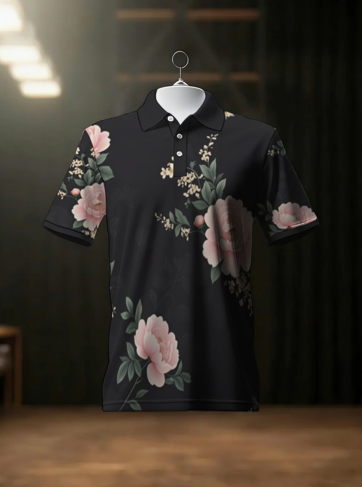 Ensemble Polo et Short pour Homme, Imprimé Floral