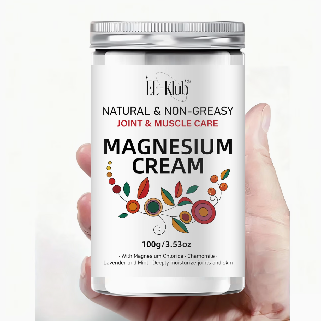 Creme Massage Magnesium Articulations & Muscles - Camomille, Karite & Lavande, Hydratation 72h, 100g