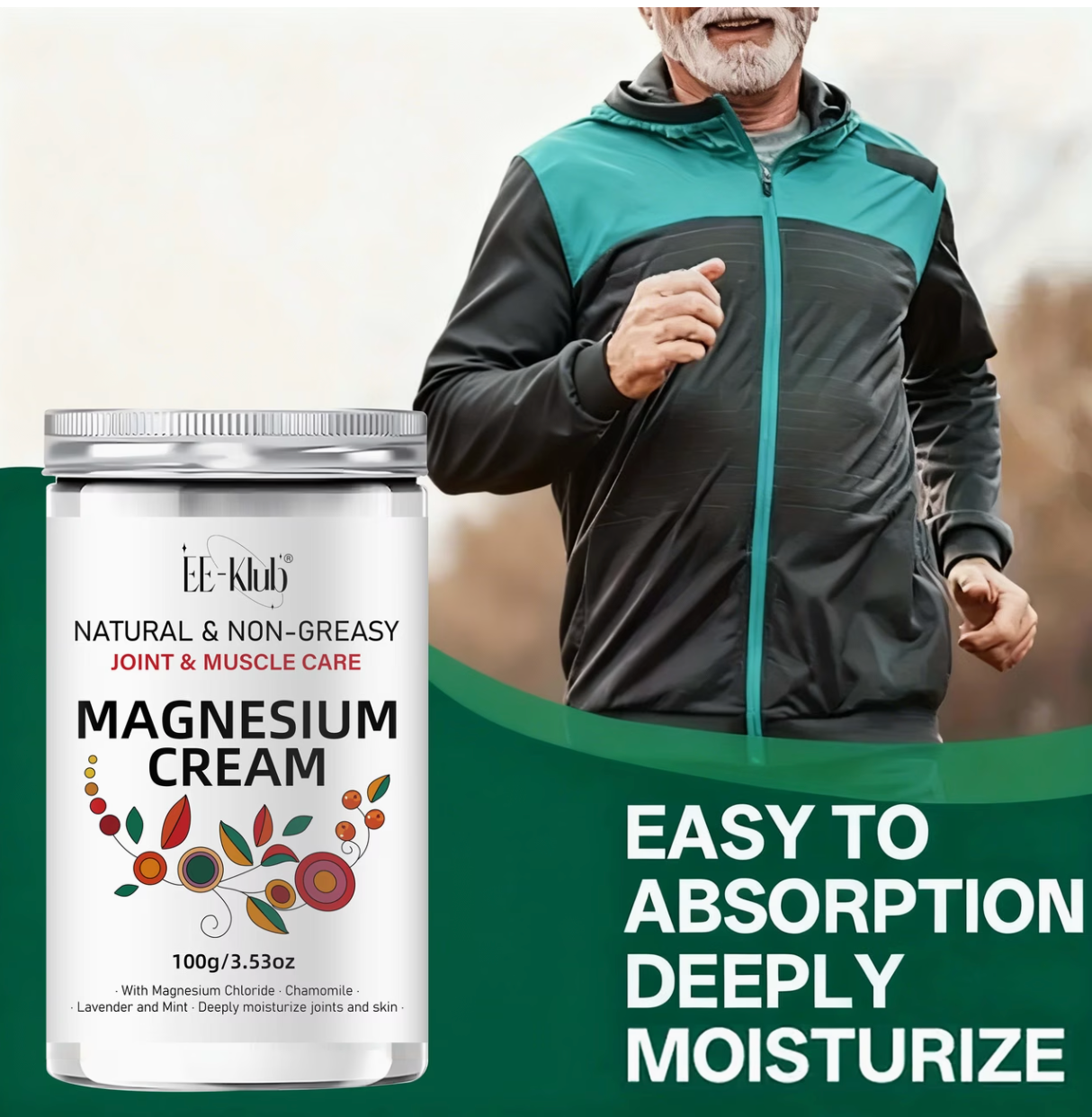 Creme Massage Magnesium Articulations & Muscles - Camomille, Karite & Lavande, Hydratation 72h, 100g