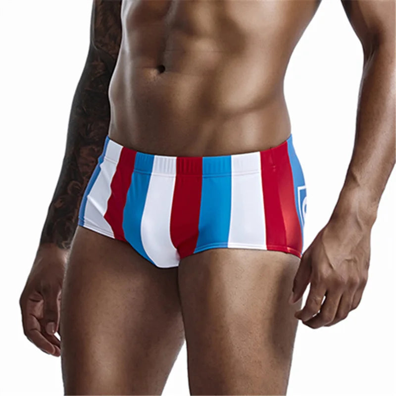 Maillot de bain Sexy pour hommes, boxer, short de plage