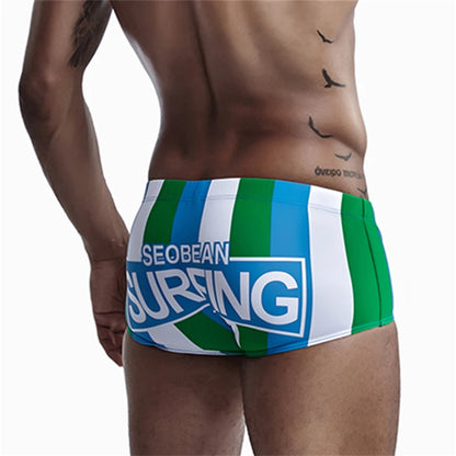 Maillot de bain Sexy pour hommes, boxer, short de plage