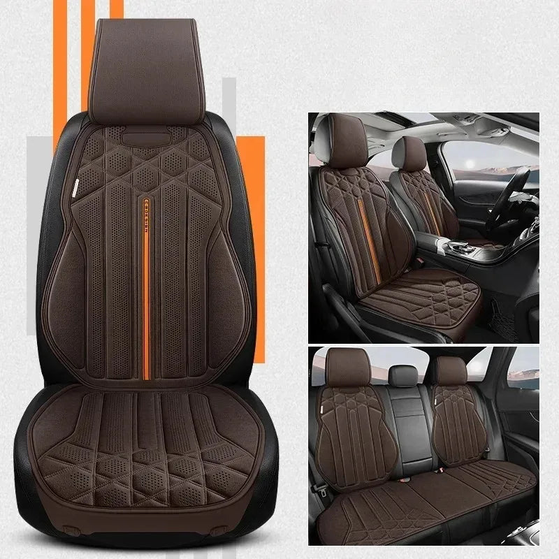 Housse de siège auto universelle en daim, respirante et confortable