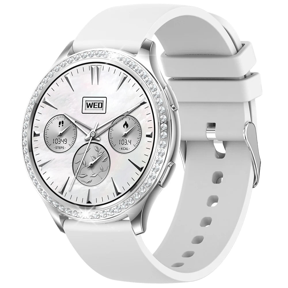 LIGE montre intelligente BLANC SILICONE Bluetooth