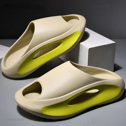 Pantoufles à semelle épaisse JAUNE KHAKI-38-39