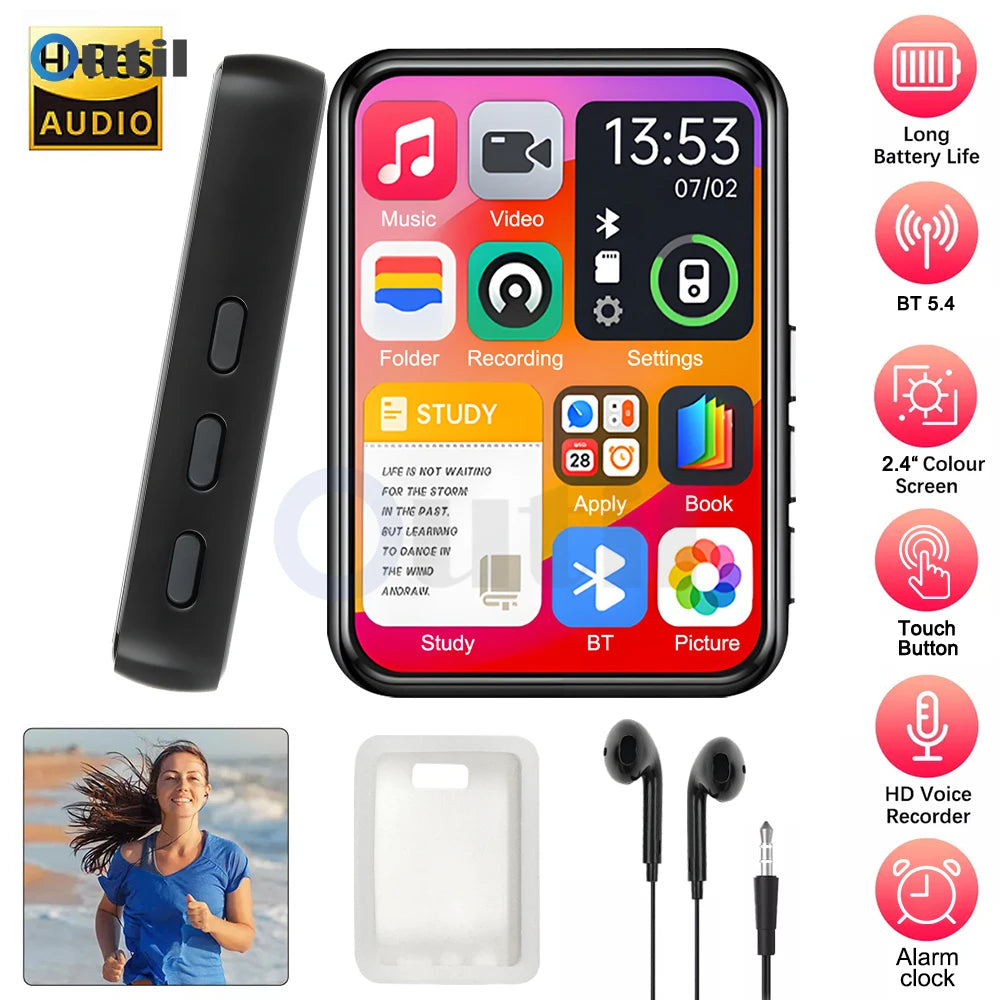 Lecteur MP3 Bluetooth 5.4 tactile