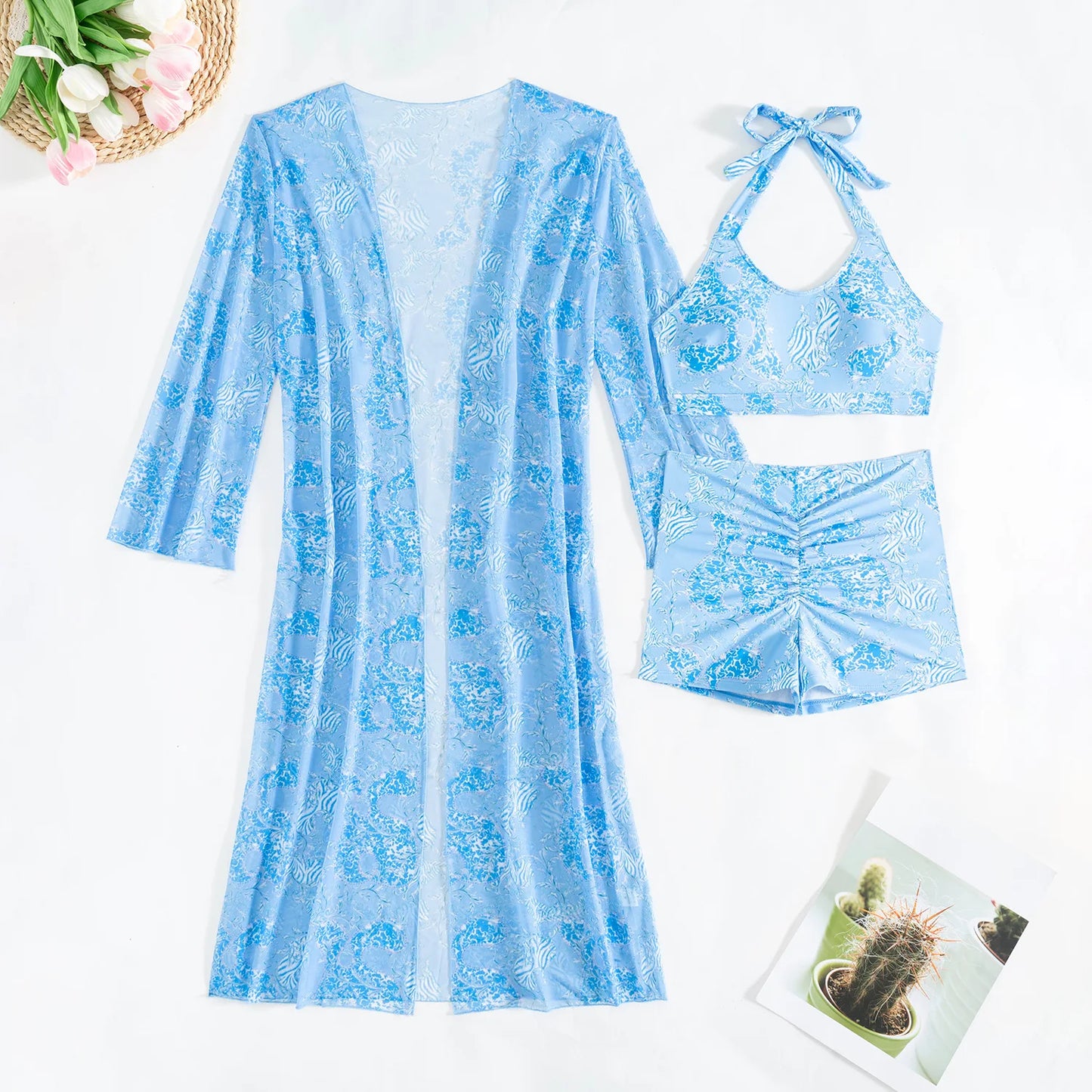 Maillot de bain bikini push-up sexy pour femme, maillot de bain 3 pièces