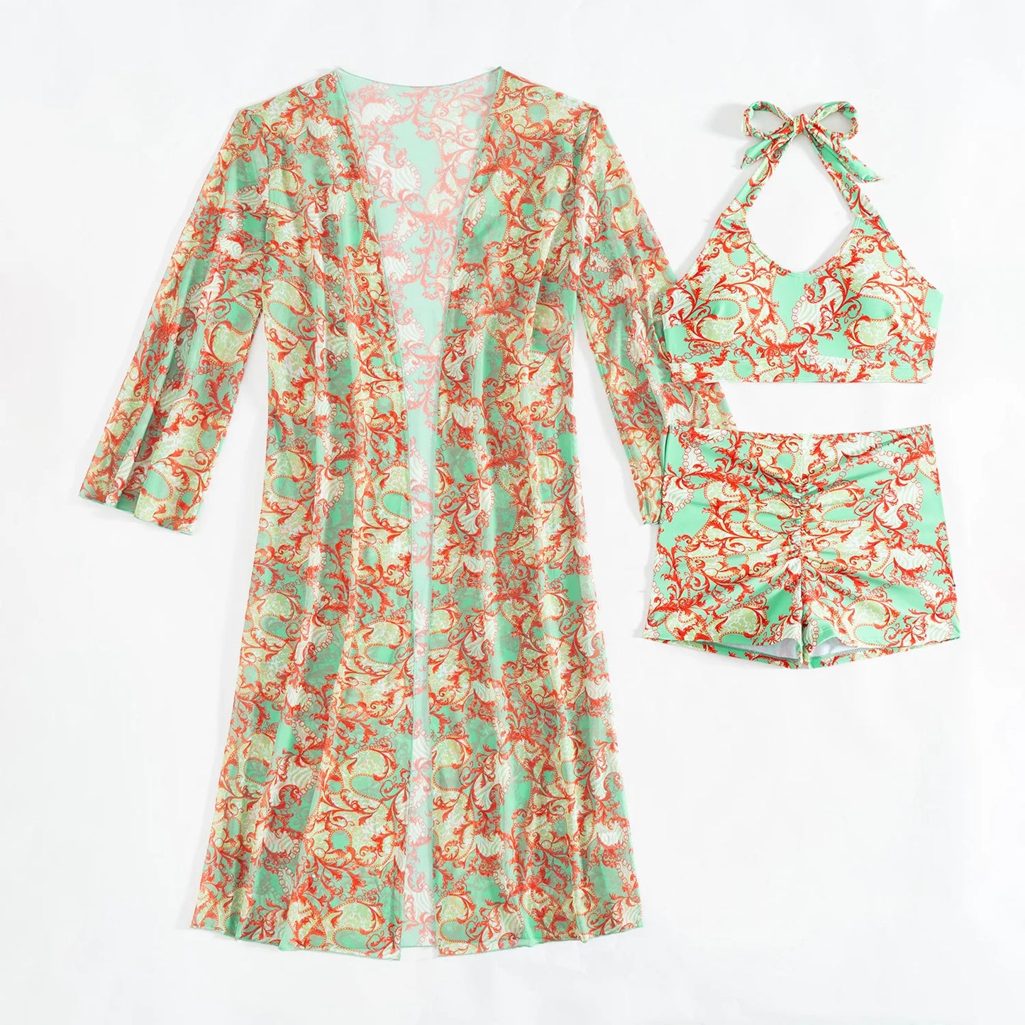 Maillot de bain bikini push-up sexy pour femme, maillot de bain 3 pièces