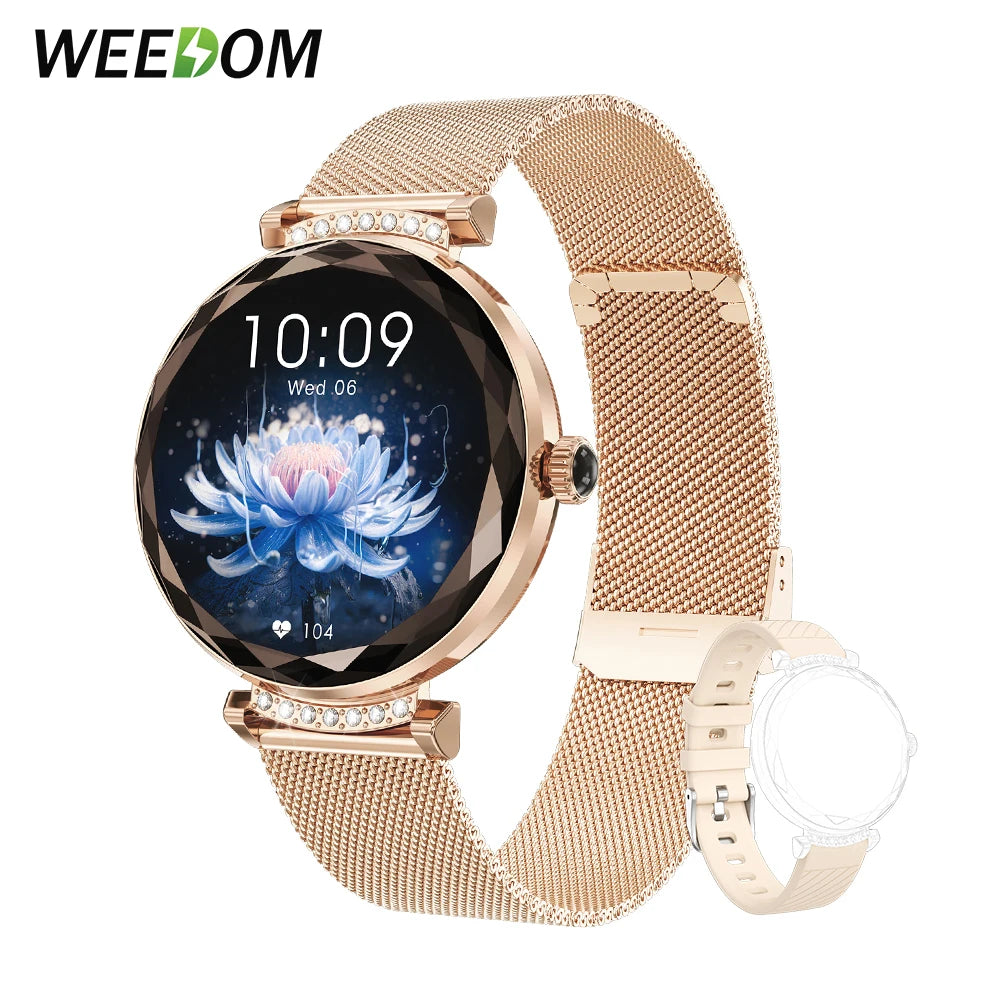 Bluetooth appel, montre intelligente pour femmes