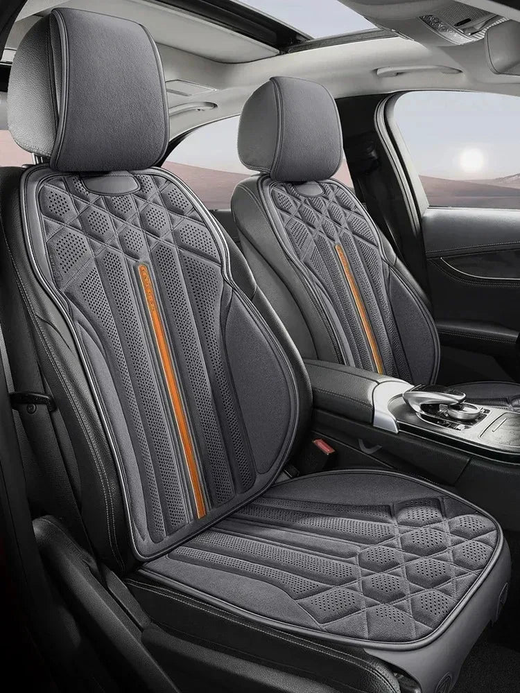 Housse de siège auto universelle en daim, respirante et confortable