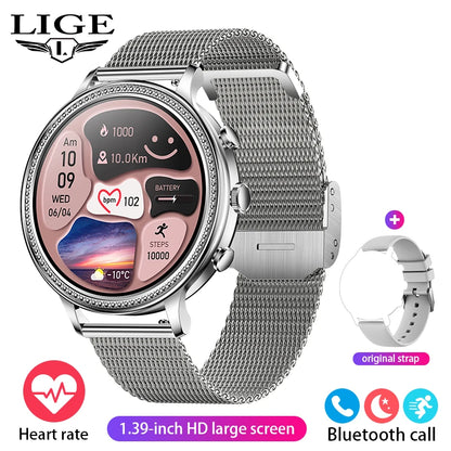 Montres intelligentes de luxe LIGE pour femmes 7 Bluetooth