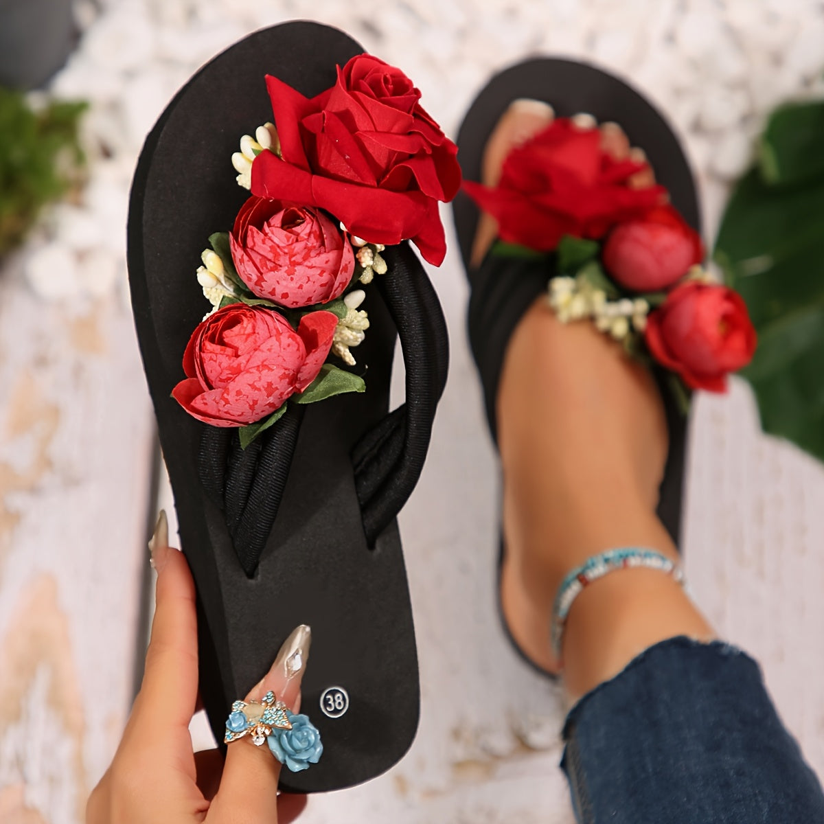 Tongs à semelle épaisse