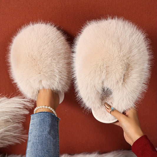 Chaussons élégants et moelleux pour femme