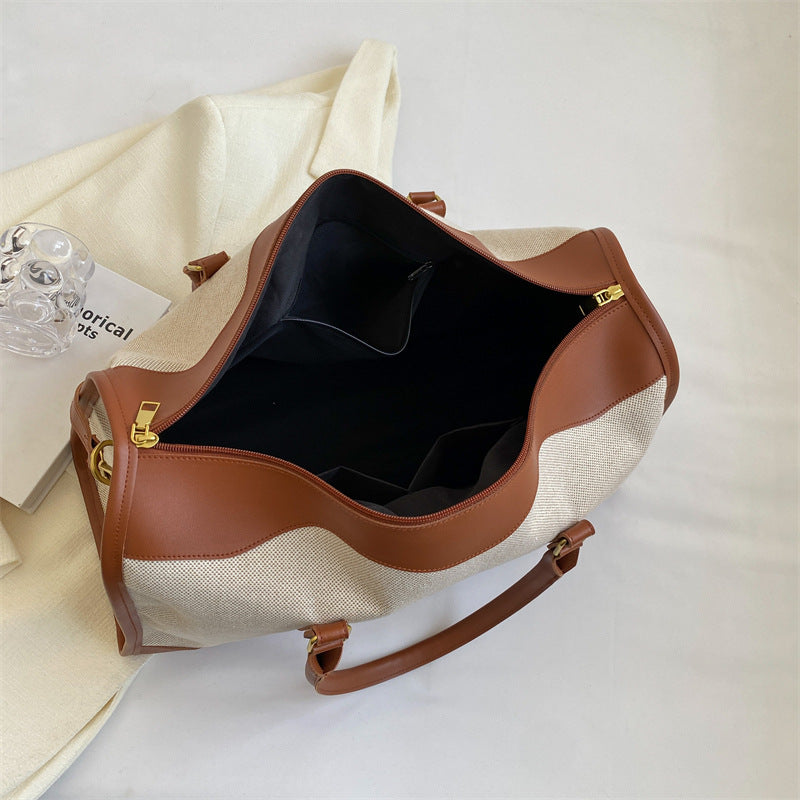 Sac fourre-tout portable grande capacité pour femme, idéal pour les voyages
