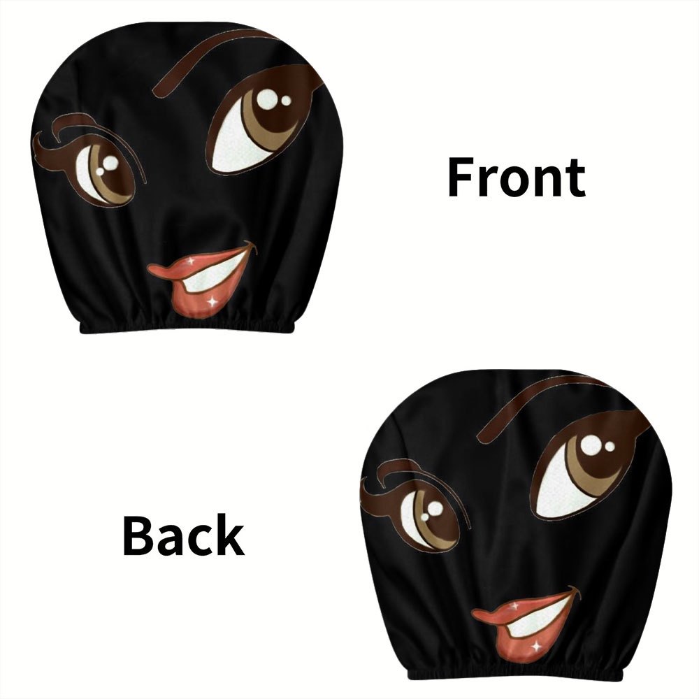 Lot de 2 housses d'appuie-tête de voiture imprimées