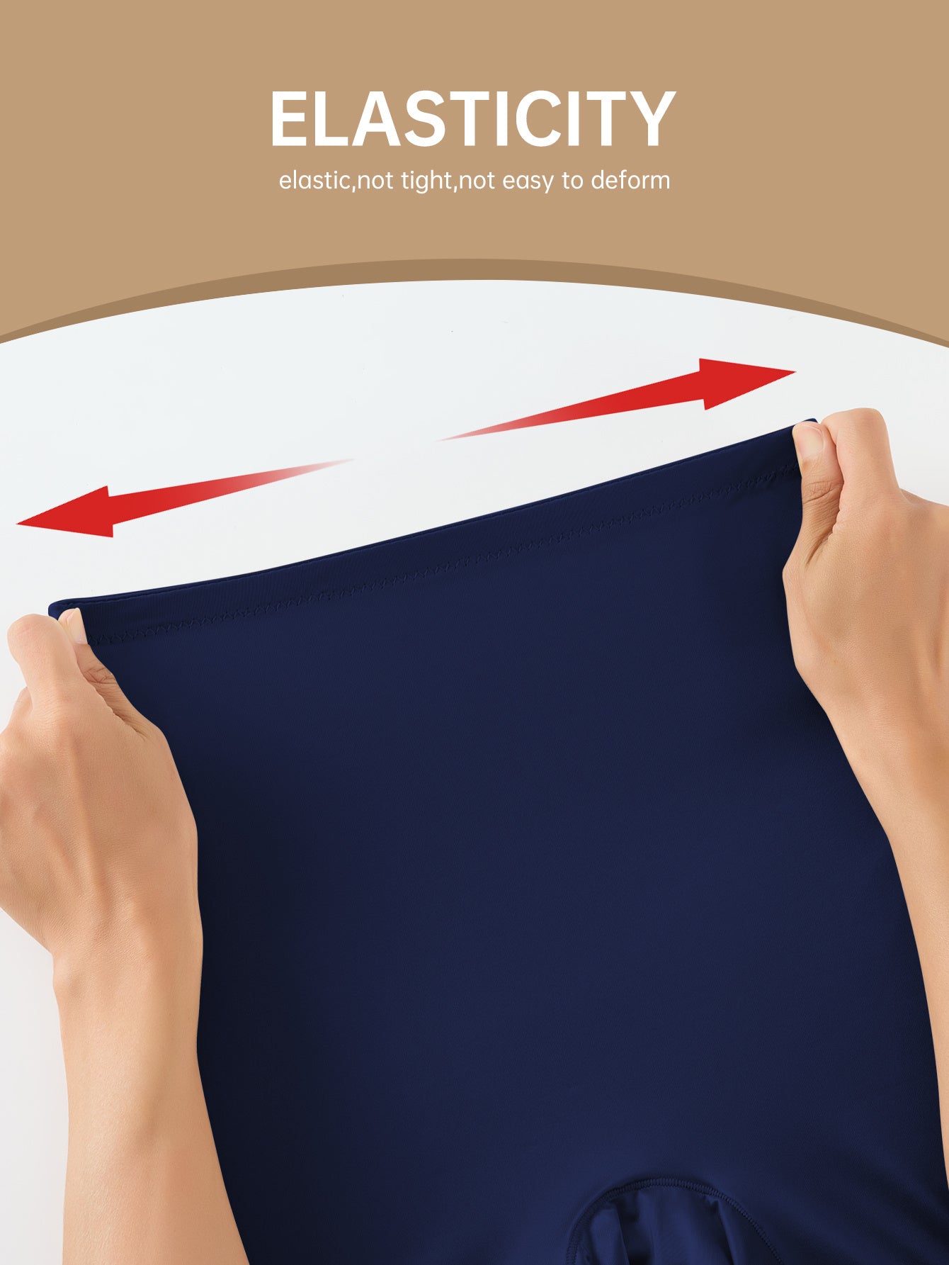 Lot de 2 boxers taille haute pour femme, en tissu huilé tendance