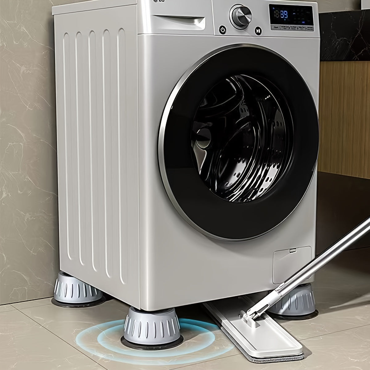 Lot de 4 patins anti-vibrations pour lave-linge - Topdecheztop.fr