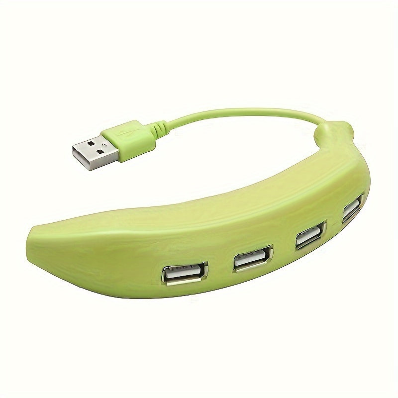 Chargeur  USB 2.0 4 ports en forme de banane, 2 PCS