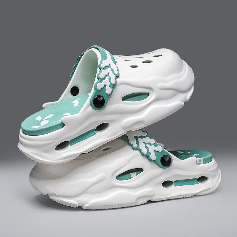 Chaussons en EVA perforés pour femmes et hommes , antidérapants, résistants à l'usure et respirants, rehaussants