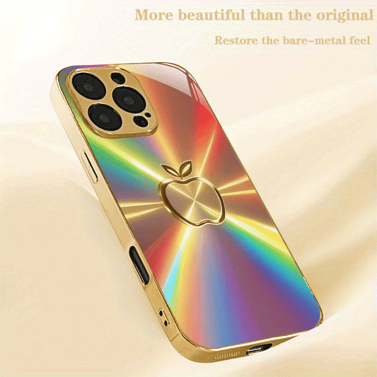 Coque en verre trempé avec motif pomme