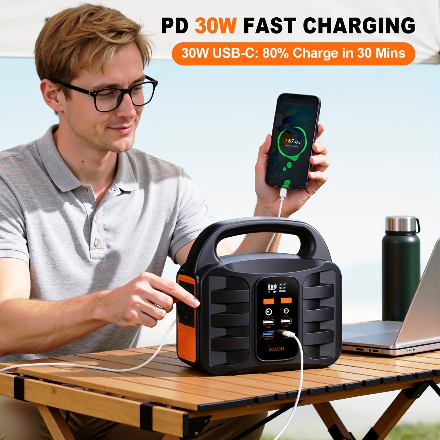 Station d'alimentation portable