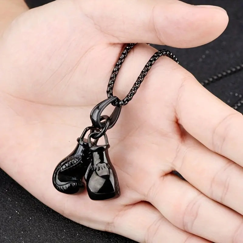 Collier avec pendentif en forme de gants de boxe - Topdecheztop.fr