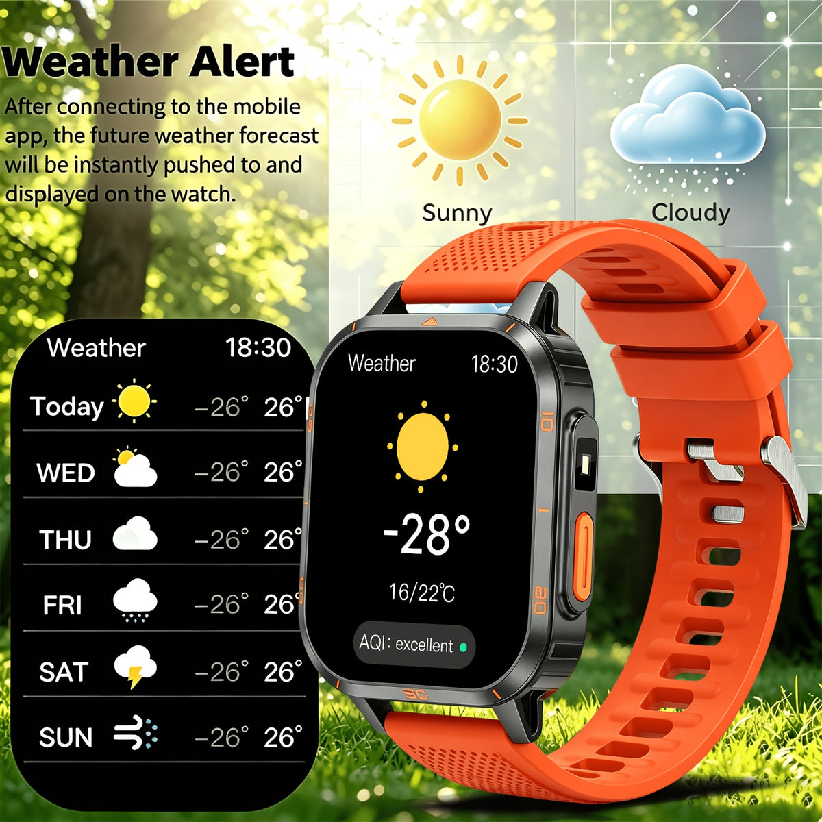 Nouvelle montre connectée multifonctionnelle, une montre connectée de sport en plein air pour hommes et femmes, prend en charge les appels sans fil/notifications de messages texte, se connecte aux téléphones iPhone/Android, et dispose d'un suivi de la condition physique, d'un contrôle de la musique
