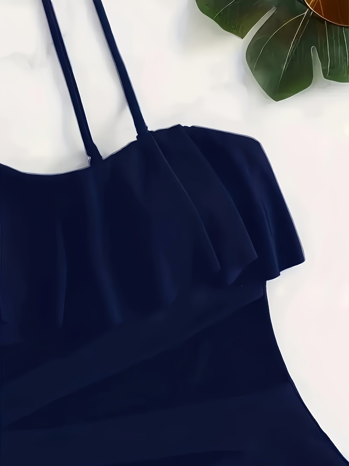 Maillot de bain une pièce élégant en maille à une épaule pour femme