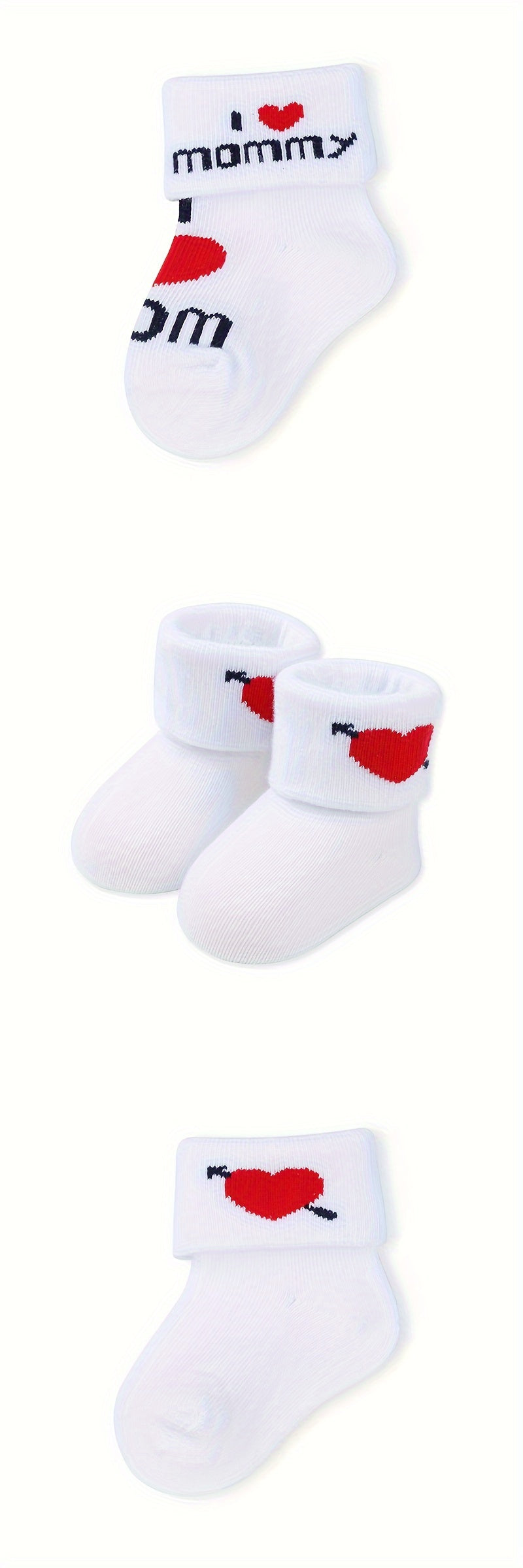 6 paires de chaussettes tricotées mignonnes pour nouveau-né, imprimées - Topdecheztop.fr