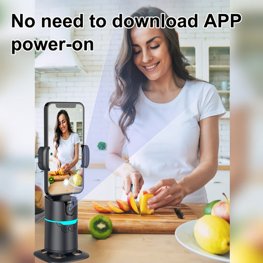 Support de téléphone à reconnaissance faciale IA avec suivi automatique à 360° - Topdecheztop.fr