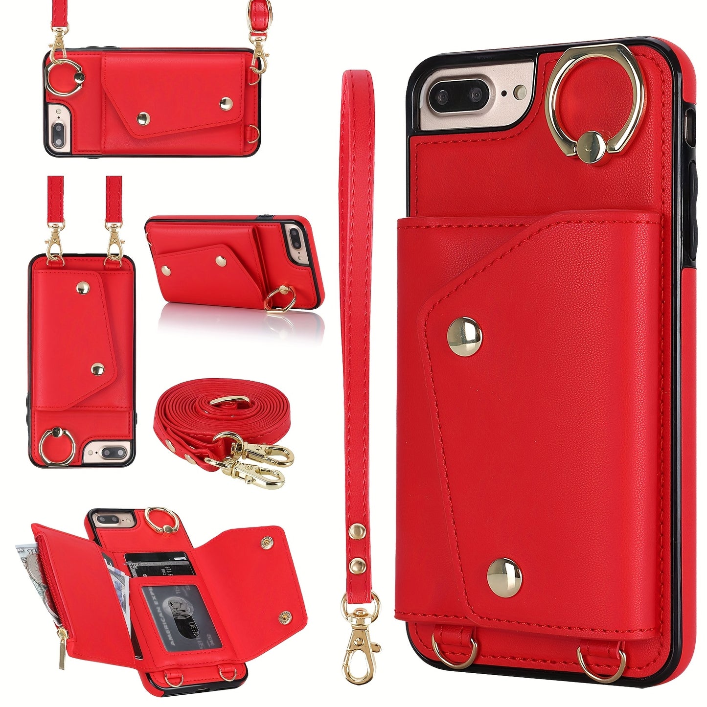 Etui portefeuille bandoulière pour femme est compatible avec les iPhone