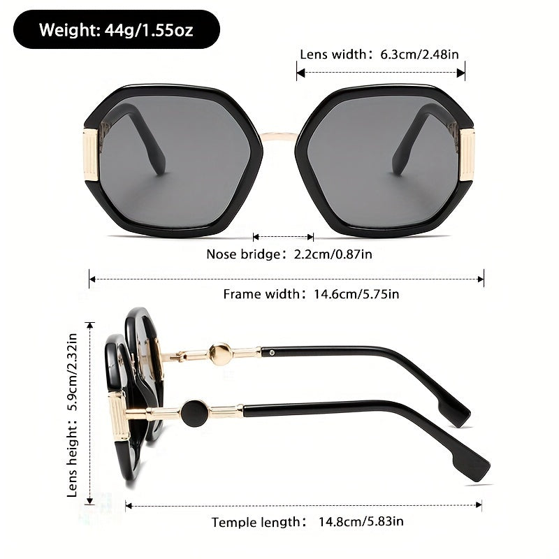Lunettes de soleil rétro polygonales - Topdecheztop.fr