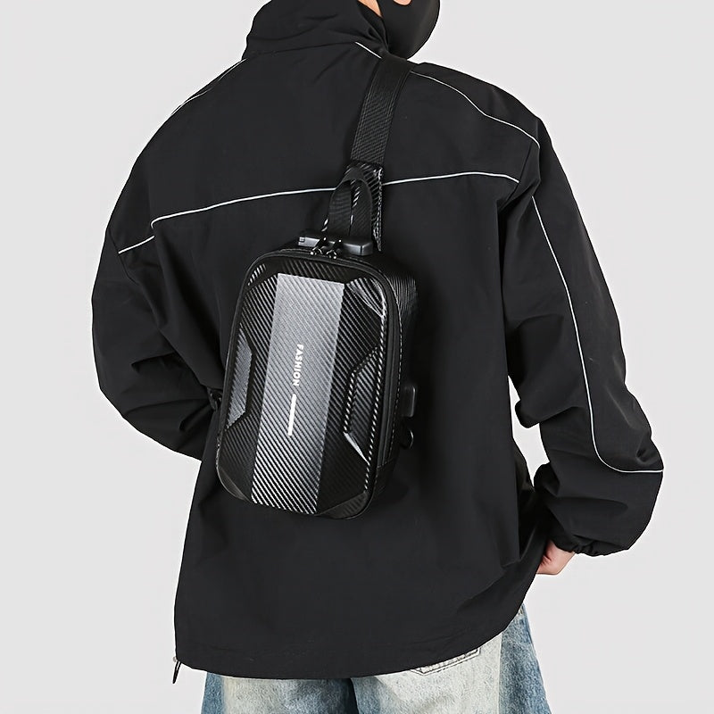 Sac bandoulière rigide tendance pour homme