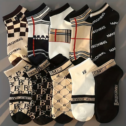 Lot de 10 paires des chaussettes imprimé tendance 3 UNIQUE 36-40