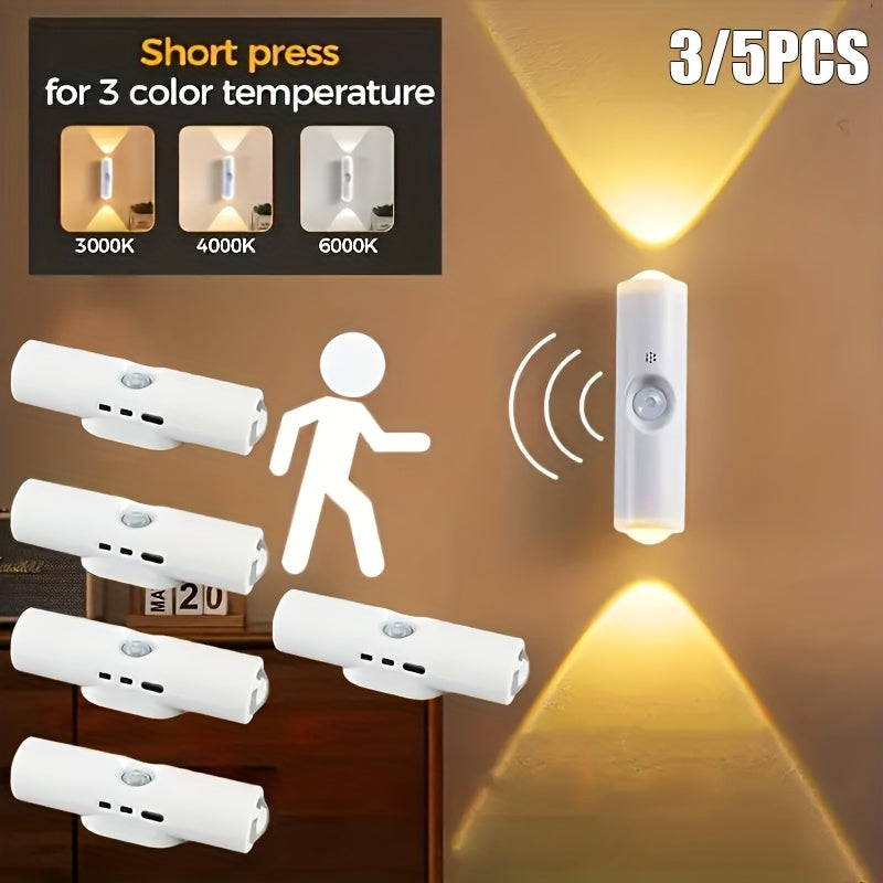 Lot de 3 appliques murales, LED