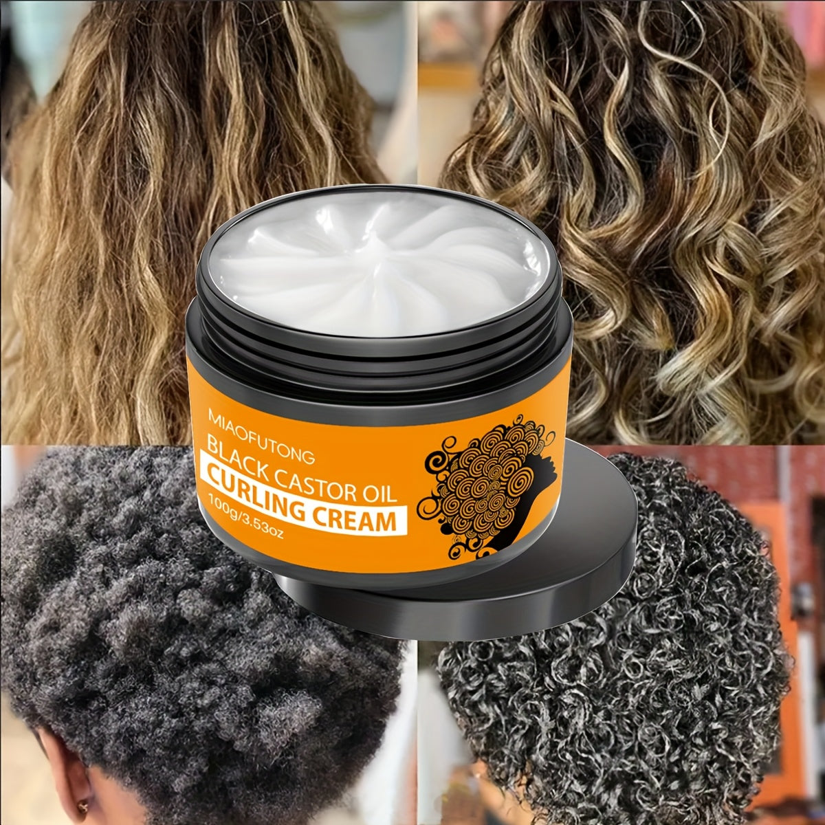 Crème Coiffante Élastique pour Cheveux Bouclés