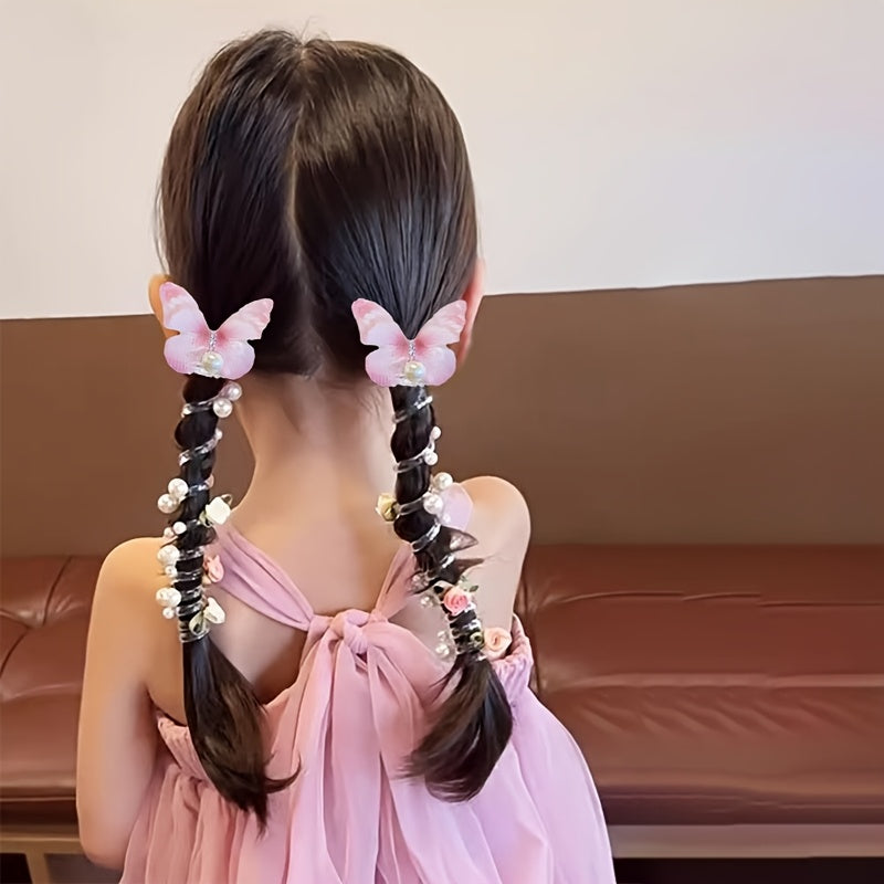 Lot de 2 bandeaux papillon en maille AYLHFO pour filles